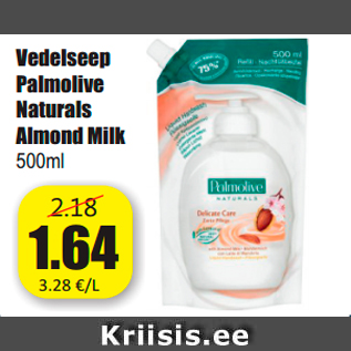 Allahindlus - Vedelseep Palmolive Naturals Almond Milk 500m