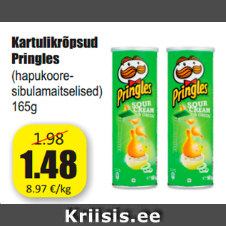 Allahindlus - Kartulikrõpsud Pringles