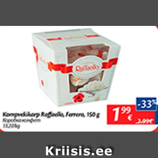 Allahindlus - Kompvekikarp Raffaello, Ferrero, 150 g