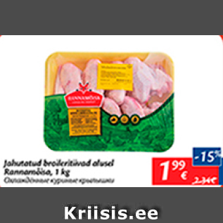 Allahindlus - Jahutatud broileritiivad alusel Rannamõisa, 1 kg