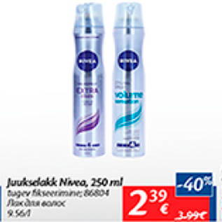 Allahindlus - Juukselakk Nivea, 250 ml