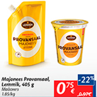 Allahindlus - Majonees Provansaal, Lemmik, 405 g