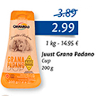 Allahindlus - Juust Grana Padano, 200 g