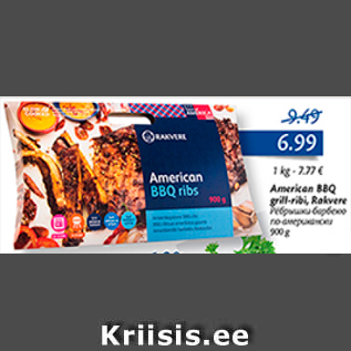 Allahindlus - American BBQ grill-ribi, Rakvere, 900 g