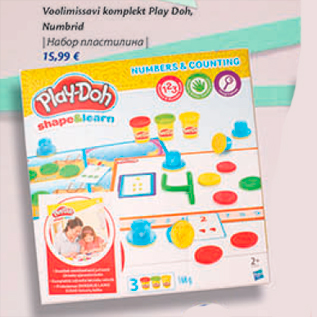 Allahindlus - Voolimissavi komplekt Play Doh, Numbrid