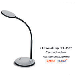 Allahindlus - LED laualamp DEL - 1502