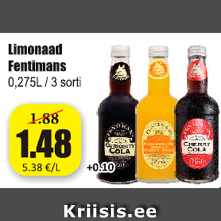 Allahindlus - Limonaad Fentimans