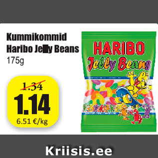 Allahindlus - Kummikommid Haribo Jelly Beans 175 g