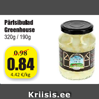 Allahindlus - Pärlsibulad Greenhouse