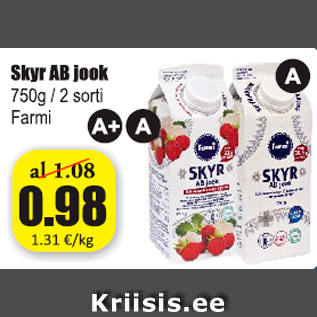 Allahindlus - Skyr AB jook