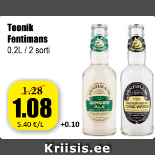 Allahindlus - Toonik Fentimans