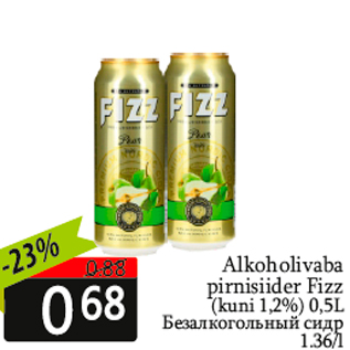 Allahindlus - Alkoholivaba pirnisiider Fizz