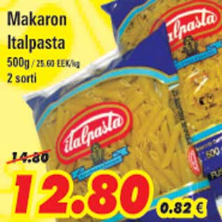 Allahindlus - Makaron Italpasta