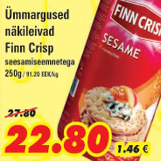 Allahindlus - Ümmardused näkileivad Finn Crisp