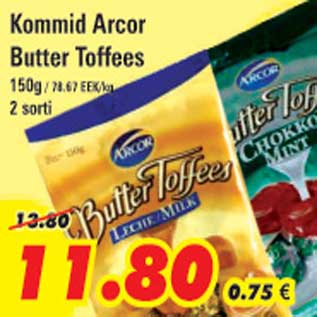 Allahindlus - Kommid Arcor Butter Toffees