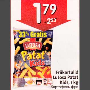 Allahindlus - Frikartulid Lutosa Patat Kids, 1 kg