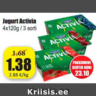 Allahindlus - Jogurt Activia