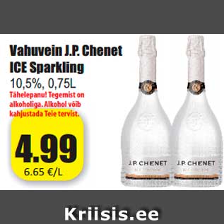 Allahindlus - Vahuvein J.P. Chenet ICE Sparkling