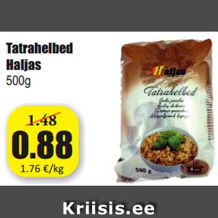 Allahindlus - Tatrahelbed Haljas 500g