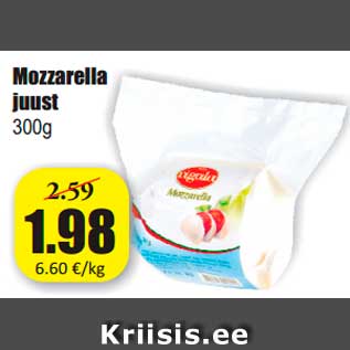 Allahindlus - Mozzarella juust 300g