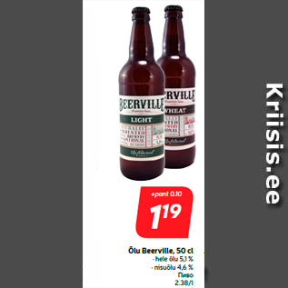 Allahindlus - Õlu Beerville, 50 cl