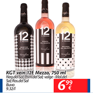 Allahindlus - KGT vein 12 E Mezzo, 750 ml