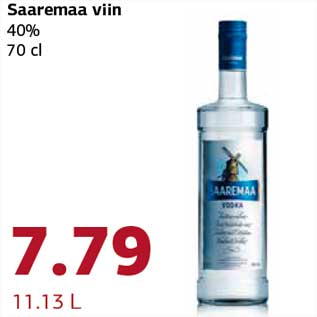 Allahindlus - Saaremaa viin 40% 70 cl