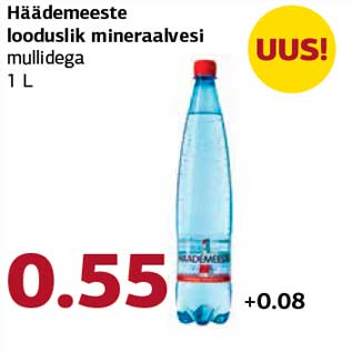 Allahindlus - Häädemeeste looduslik mineraalvesi mullidega 1 L