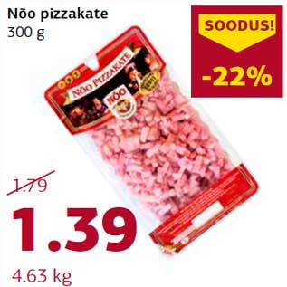 Allahindlus - Nõo pizzakate 300 g