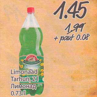 Allahindlus - Limonaad Tarhun, 2 l