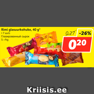 Allahindlus - Rimi glasuurkohuke, 40 g*