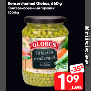 Allahindlus - Konservherned Globus, 660 g