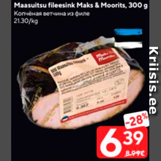 Allahindlus - Maasuitsu fileesink Maks & Moorits, 300 g