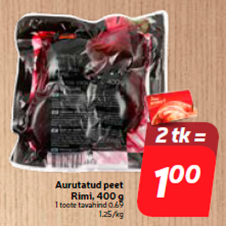 Allahindlus - Aurutatud peet Rimi, 400 g