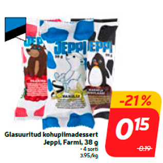 Allahindlus - Glasuuritud kohupiimadessert Jeppi, Farmi, 38 g