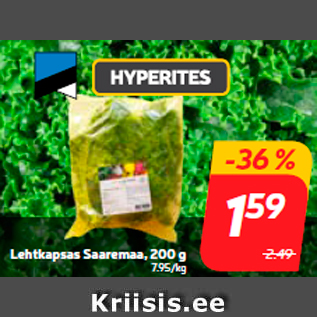 Allahindlus - Lehtkapsas Saaremaa, 200 g