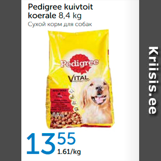 Allahindlus - PEDIGREE KUIVTOIT KOERALE 8,4 kg