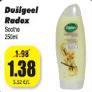 Allahindlus - Dušigeel Radox 250 ml