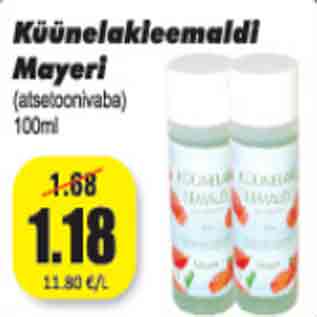 Allahindlus - Küünelakieemaldi Mayeri 100 ml