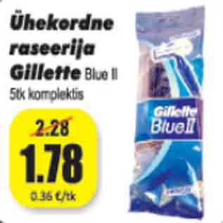 Allahindlus - Ühekordne raseerija Gillette 5 tk komplektis