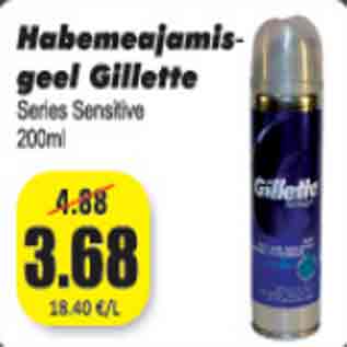 Allahindlus - Habemeajamisgeel Gillette 200 ml