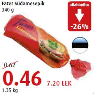 Allahindlus - Fazer Südamesepik 340 g