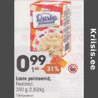 Allahindlus - Laste pelmeenid, Pealinna, 350 g