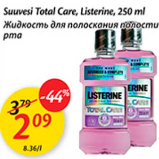 Allahindlus - Suuvesi Total Care, Listerine, 250 ml