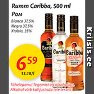 Allahindlus - Rumm Caribba, 500 ml