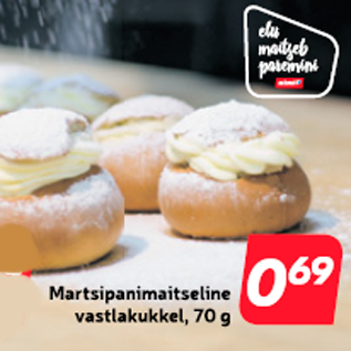 Allahindlus - Martsipanimaitseline vastlakukkel, 70 g