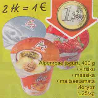 Allahindlus - Alpenrose jogurt, 400 g