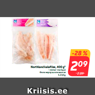 Allahindlus - Northland kalafilee, 400 g* • mintai • merluusi