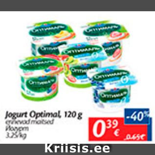 Allahindlus - Jogurt Optimal, 120 g