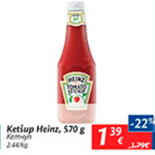 Allahindlus - Ketšup Heinz, 570 g